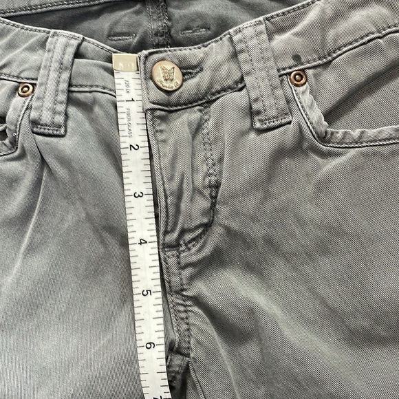 Vintage Frankie B. low rise 90’s Y2K gray cargo casual zipper leg pants size 25 - Picture 10 of 13